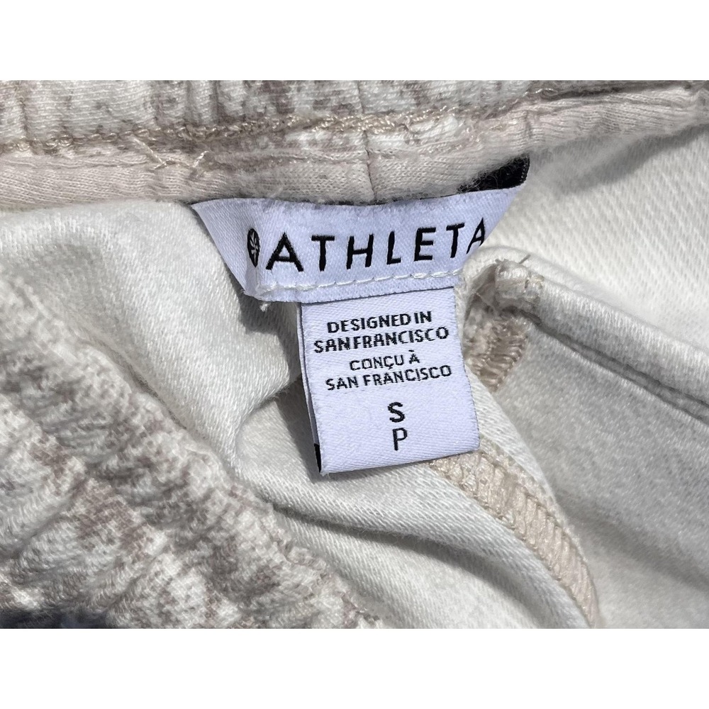 Athleta Farallon Jogger Pants‎ Womens Small Gray French Terry Flecked Lounge - Picture 10 of 11